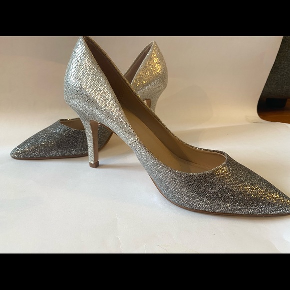 silver sparkly heels - Picture 3 of 10